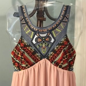 Flying Tomato Flowing Bohemian Maxi dress